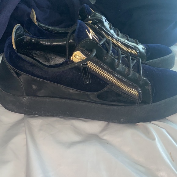 Giuseppe zanotti 11.5 navy blue black and gold - Picture 4 of 8
